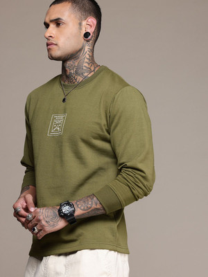 Roadster Full Sleeve Self Design Men Sweatshirt