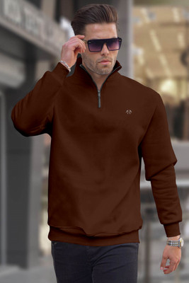 Triptee Full Sleeve Solid Men Sweatshirt