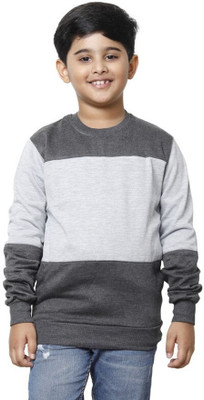 AE Trends Full Sleeve Color Block Boys Sweatshirt