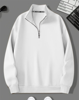 AOOSH Full Sleeve Solid Men Sweatshirt