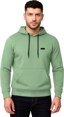 METRONAUT Hooded Full Sleeve Solid Men Sweatshirt