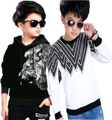 MASTERY Full Sleeve Printed Boys & Girls Sweatshirt