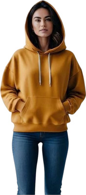 Pwexz Full Sleeve Solid Women Sweatshirt