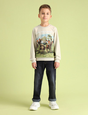 U.S. POLO ASSN. Full Sleeve Printed Boys Sweatshirt