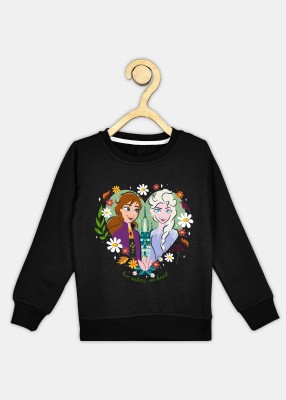 DISNEY BY MISS & CHIEF Full Sleeve Graphic Print Girls Sweatshirt