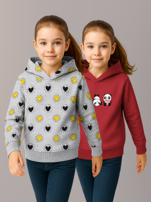 Hellcat Full Sleeve Printed Girls Sweatshirt