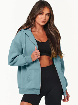 SPOWEARY Full Sleeve Solid Women Sweatshirt