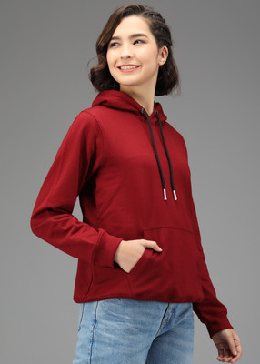 melbourne Full Sleeve Solid Women Sweatshirt