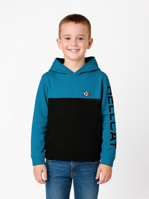 Hellcat Full Sleeve Color Block Boys Sweatshirt