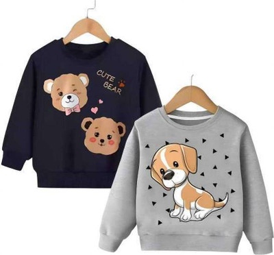 TWOLOVER Full Sleeve Printed Baby Boys & Baby Girls Sweatshirt
