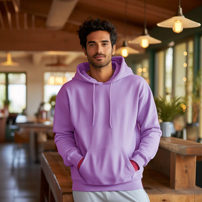 Cat Bunny Full Sleeve Solid Men Sweatshirt