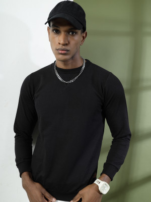 RIGO Full Sleeve Solid Men Sweatshirt