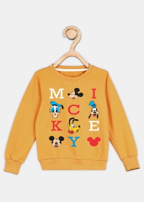 DISNEY BY MISS & CHIEF Full Sleeve Graphic Print Boys Sweatshirt