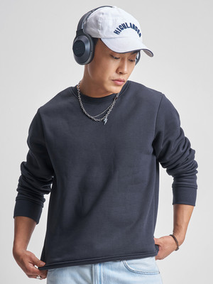 HIGHLANDER Full Sleeve Self Design Men Sweatshirt