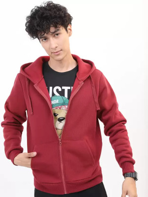 wildborn Full Sleeve Solid Men Sweatshirt