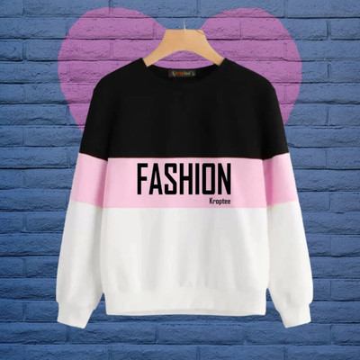 Kroptee Full Sleeve Color Block Men Sweatshirt