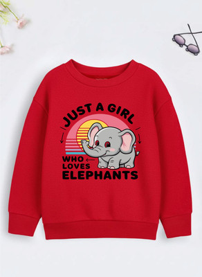JONIMONI Full Sleeve Self Design Girls Reversible Sweatshirt