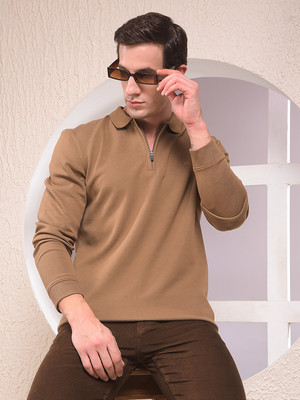 CRIMSOUNE CLUB Full Sleeve Solid Men Sweatshirt