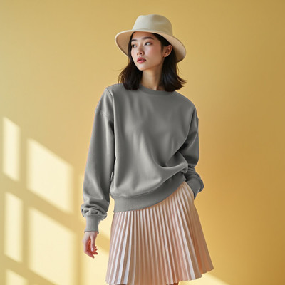 INFIRAX Full Sleeve Solid Women Sweatshirt
