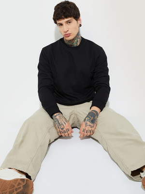 MAX Full Sleeve Solid Men Sweatshirt