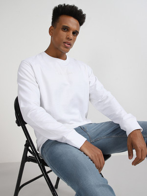 LEE Full Sleeve Solid Men Sweatshirt