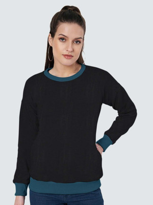 BRINNS Full Sleeve Solid Women Sweatshirt