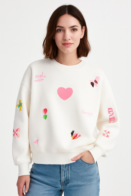 NYRAPARIS Full Sleeve Printed Women Sweatshirt