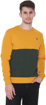 Raves Full Sleeve Color Block Men Sweatshirt