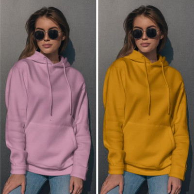 Pwexz Full Sleeve Solid Women Sweatshirt