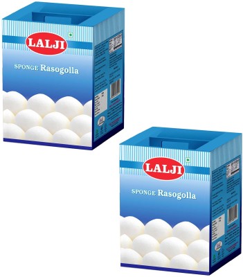 lalji Rasogolla 2Kg (1Kg x 2) Soft and Juicy Bengali Sweet Tin(2 x 1 kg)