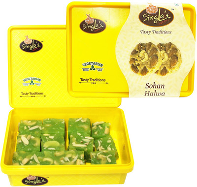 Singla Sweets Halwa 400g Soan Halwa 300g Combo pack of 2 (700g) Box(2 x 350 g)