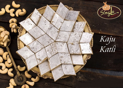 singla's Kesar Dry Petha 500gm Kaju Katli 500g Sweet Combo Pack of 2 Box(2 x 0.5 kg)