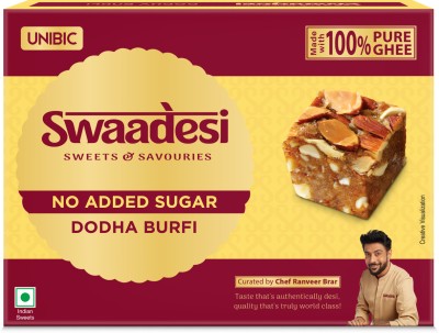 UNIBIC Swaadesi No Added Sugar Dodha Burfi Box(180 g)