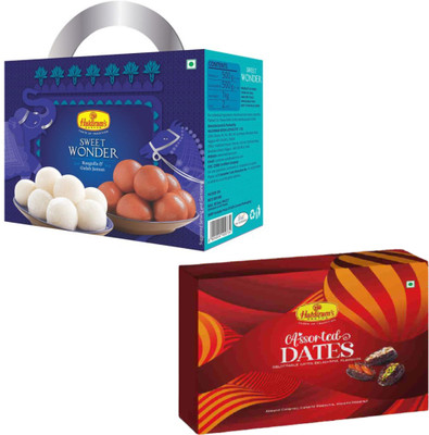 Haldiram's Sweet Wonder 1kg and Assorted Dates(300gm) Combo Box(1300 g)
