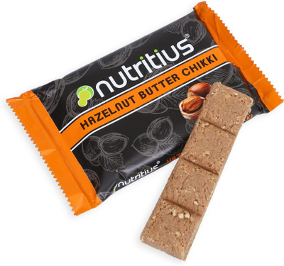 Nutritius Hazelnut Butter Chikki- Family Pack Box(10 x 125 g)