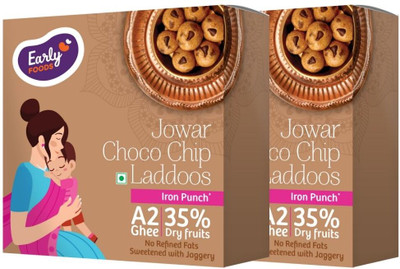 Early Foods Twin Pack - Jowar Choco Chip Laddoo Box(2 x 250 g)