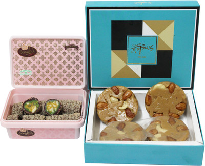 Singla Sweets Anjeer Cake 200g and Soan Halwa 300g Combo Box(2 x 250 g)