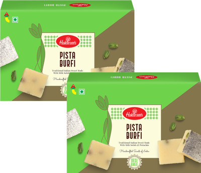 Haldiram's Haldiram Pista Burfi Pack of 400 g X 2 Box Box(2 x 400 g)