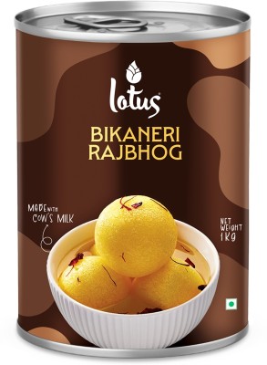 Lotus Bikaneri Rajbhog 1 Kg Sweet Made In Bikaner, Soft and Sponge, Indian Sweet Tin(1000 g)