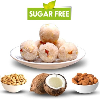 MISSTEVIA GUILT FREE SWEET SUGAR-FREE STEVIA sweetened Dryfruit Coconut LAddu Box(250 g)