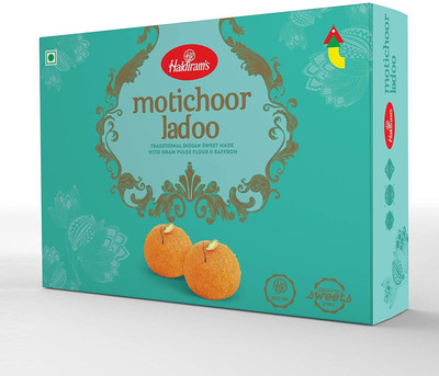 Haldiram's Motichoor Ladoo Pack of 2 Box(2 x 400 g)