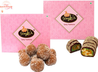 singla's Anjeer Cake 200g | Mathura Peda 200g | Combo-(pack of 2) Box(2 x 200 g)