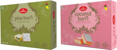 Haldiram's Pista Burfi & Coconut Burfi Combo Box(2 x 400 g)