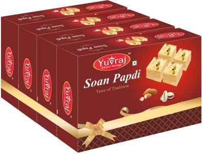 Yuvraj Food Product patisa sweets mithai combo pack ( 200 gm x 4 ) box Box(4 x 200 g)