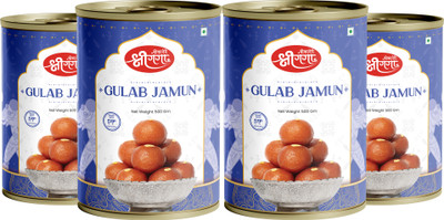 Bikaneri Shree Ganga Soft Gulabjamun 32 Pieces Tin(4 x 500 g)