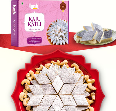 Lynk Kaju Katli / Premium Quality / Indian Mithai / Sweet Celebrations / Kaju Barfi Box(200 g)