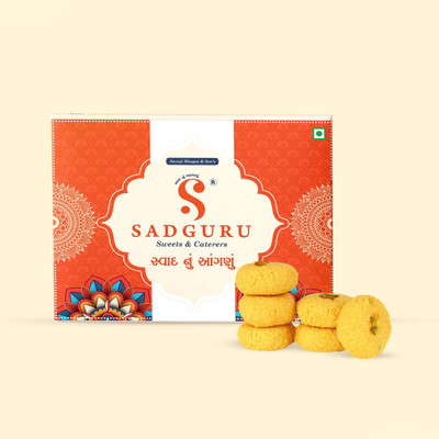 SWADNUANGANUSADGURU Sadguru Sweets kESAR rAJWADI PEDA Box(500 g)