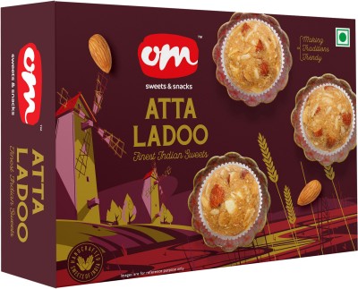 Om Sweets & Snacks Sweets and Snacks Atta Laddoo Box(250 g)