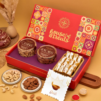 HyperFoods Diwali Celebration Delight with Greetings Card Box(3 x 150 g)