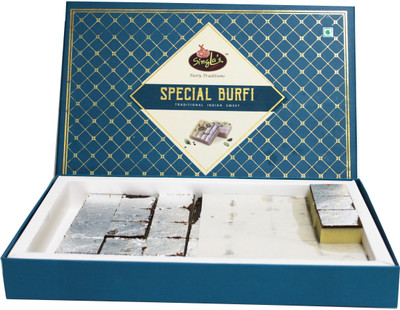 Singla Sweets Chocalate Barfi 1kg Delicious tasty Burfi Box(1 kg)